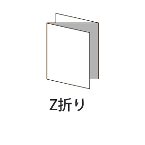 印刷物Z折り画像